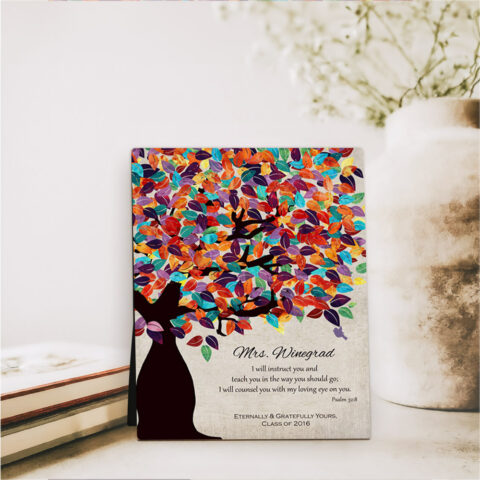 Spring Tree teacher appreciation  Desktop Plaque Gift for teacher D-1235