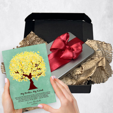 Mother’s Day Gift Delivery for mother Yellow Tree  Plaque TOY-1238