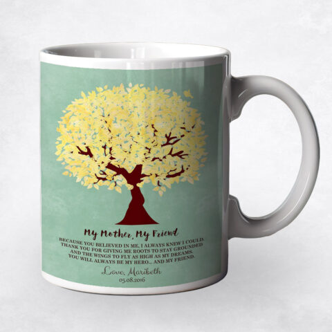 Yellow My Friend Tree Mother’s Day Coffee Mug M-1238