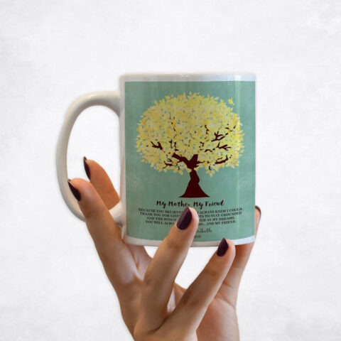 Yellow My Friend Tree Mother’s Day Coffee Mug M-1238