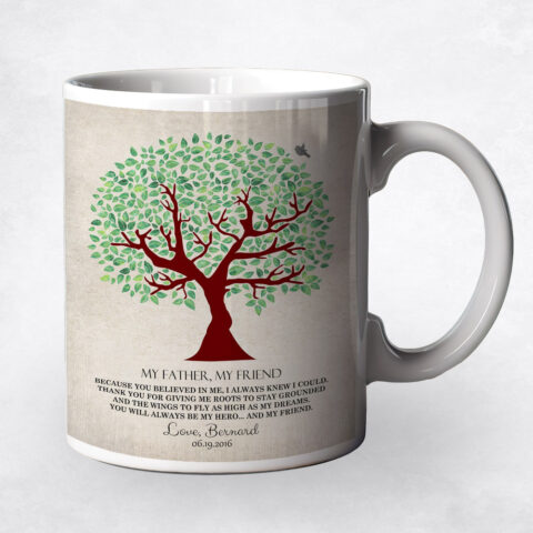 Green Canopy Olive Tree Father’s Day Coffee Mug M-1244