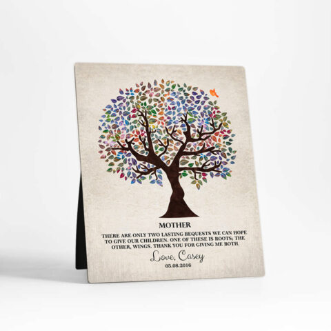 Colorful Olive Tree Mother’s Day  Desktop Plaque Gift for mother D-1247