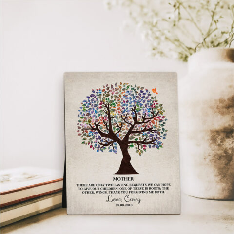 Colorful Olive Tree Mother’s Day  Desktop Plaque Gift for mother D-1247