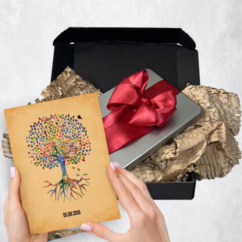 anniversary Gift Delivery for couple, husband or wife Watercolor Rooted Tree  Plaque TOY-1261