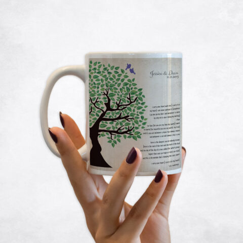 Green Olive Tree 10th anniversary Coffee Mug M-1277