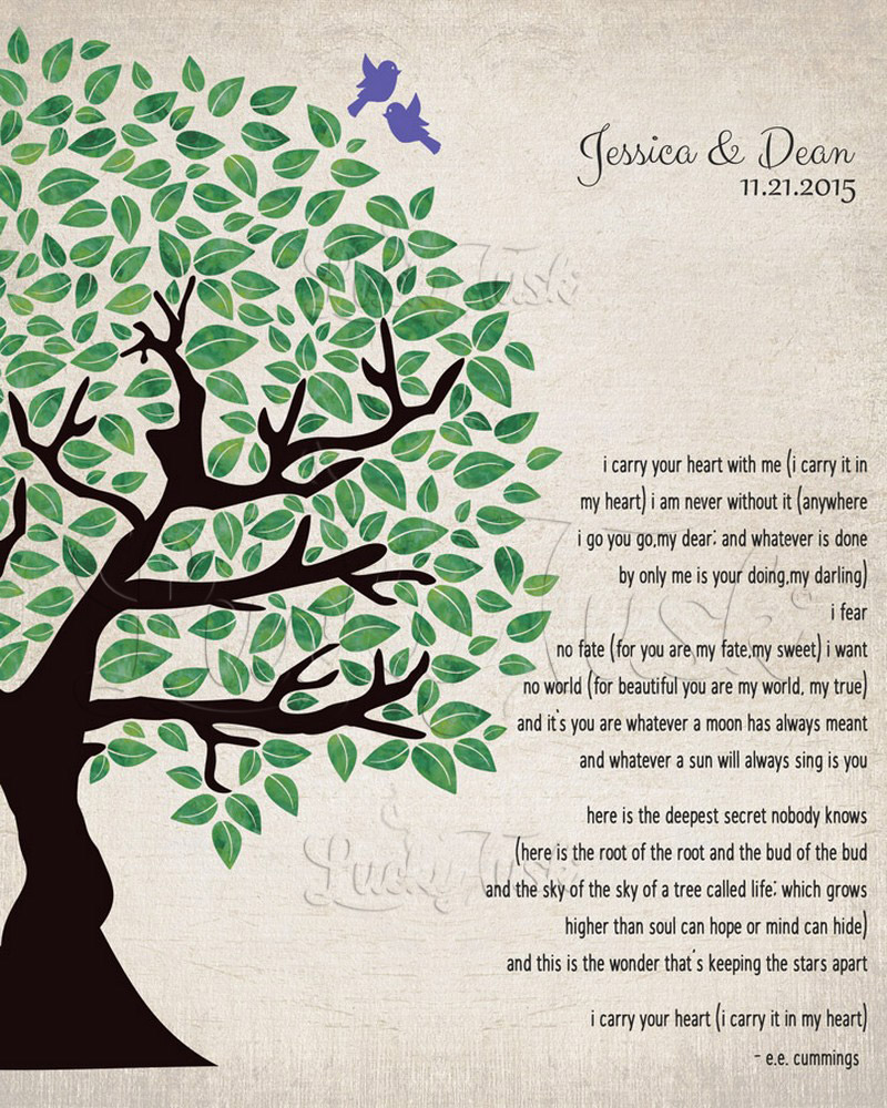 Green Olive Tree Love Poem for Spouse Appreciation Distressed Canvas 10th anniversary Wall Plaque LTC-1277