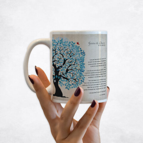 Blue Owl Tree 10th anniversary Coffee Mug M-1278