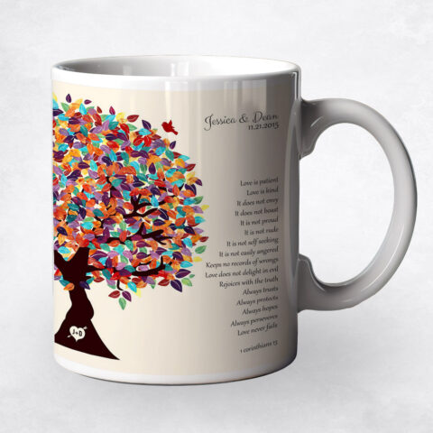 Colorful Spring Tree 10th anniversary Coffee Mug M-1286