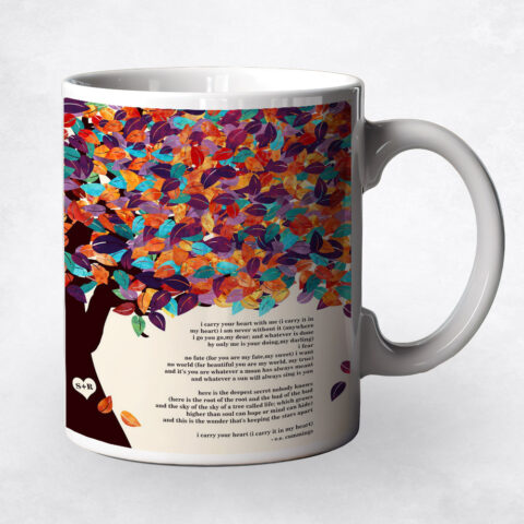 Colorful Spring Tree Closeup 10th anniversary Coffee Mug M-1295