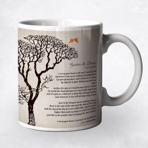 Bare Winter Tree Black 10th anniversary Coffee Mug M-1301