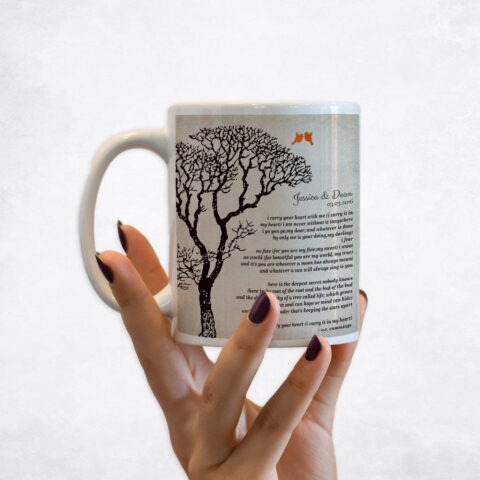 Bare Winter Tree Black 10th anniversary Coffee Mug M-1301