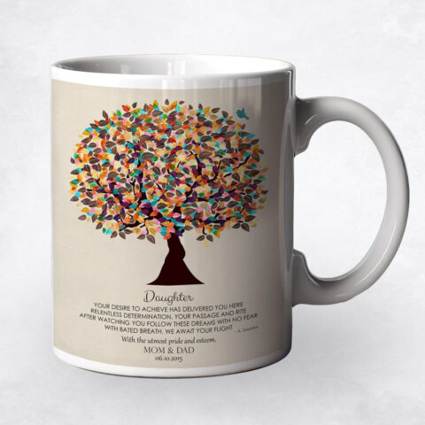 Colorful Late Spring Tree graduation Coffee Mug M-1310