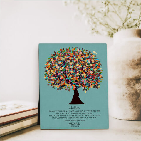 Late Spring Tree Mother’s Day  Desktop Plaque Gift for mother D-1312