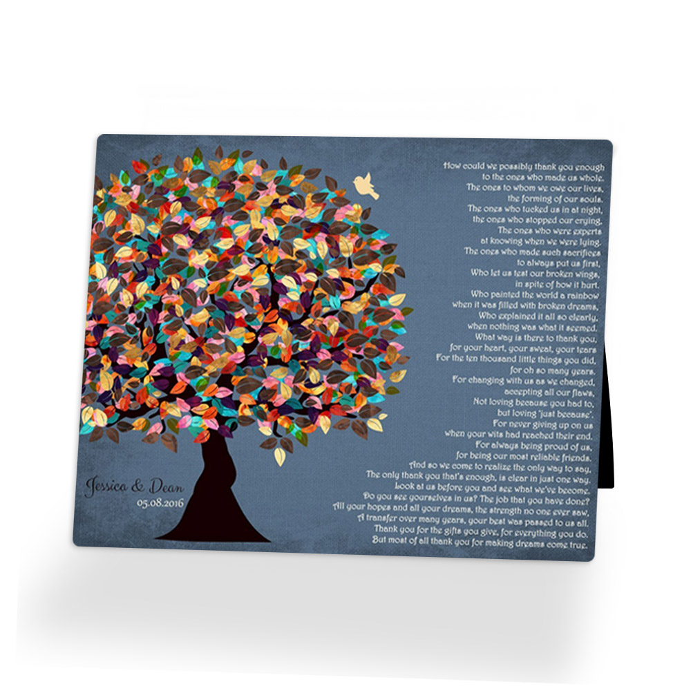 Single image of Late Spring Tree wedding  Desktop Plaque