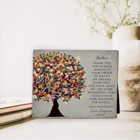 Late Spring Tree wedding  Desktop Plaque Gift for mother D-1314