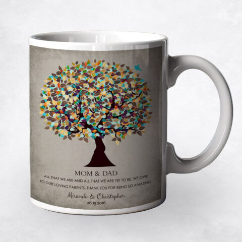 Colorful Autumn Tree family appreciation Coffee Mug M-1323