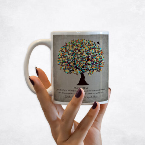 Colorful Autumn Tree graduation Coffee Mug M-1324