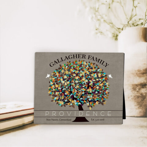 Providence Tree anniversary  Desktop Plaque Gift for couple D-1342