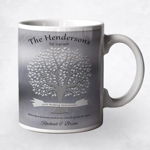 40th Anniversary Tree Tin 40th anniversary Coffee Mug M-1347