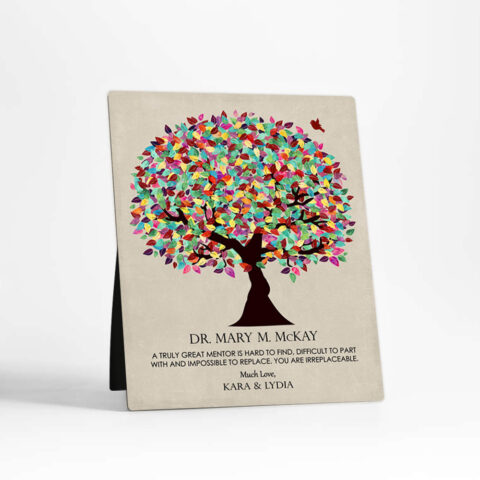 Summer Tree Leadership Appreciation  Desktop Plaque Gift for mentor D-1352