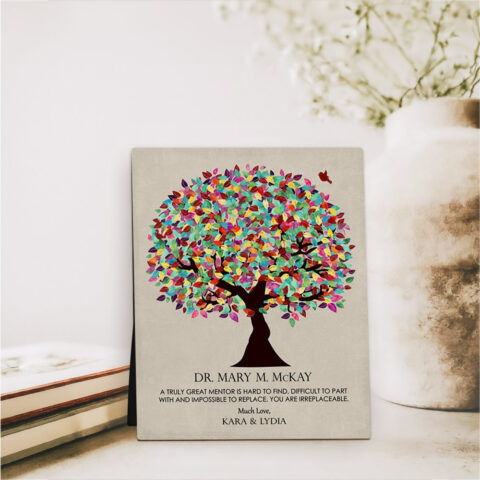 Summer Tree Leadership Appreciation  Desktop Plaque Gift for mentor D-1352