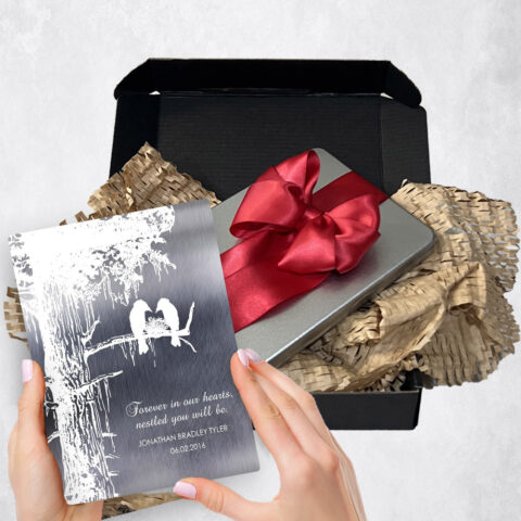 Loss of Baby Gift Delivery for bereaved parents Sequoia Tree Tin  Plaque TOY-1353