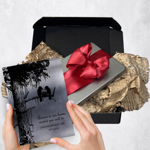 Loss of Baby Gift Delivery for bereaved parents Sequoia Tree Tin  Plaque TOY-1355