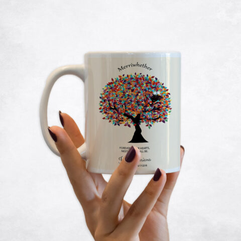 Colorful Spring Memorial Tree With Nest Loss of Baby Coffee Mug M-1362