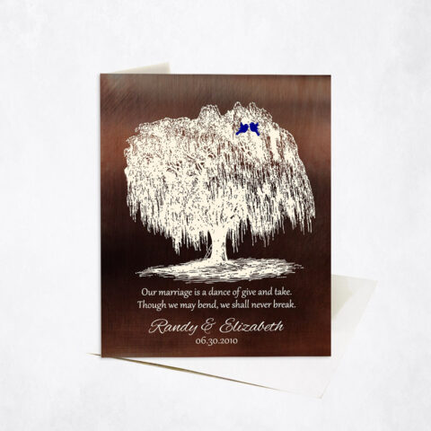 Nine Years Together Willow Tree Poem 9th anniversary Stationery Card-1380