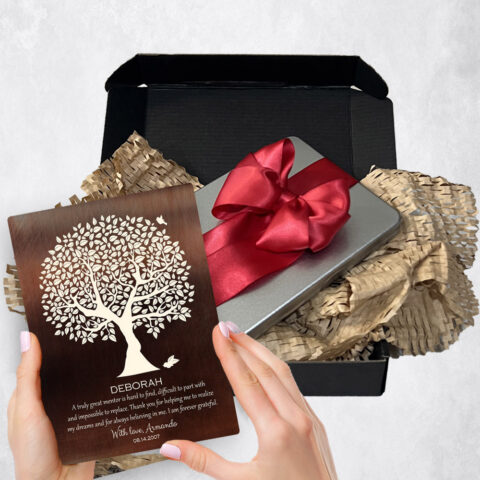 Leadership Appreciation Gift Delivery for mentor Olive Tree Bronze  Plaque TOY-1392