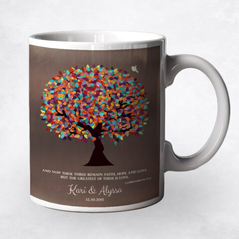 Colorful Spring Tree Bronze anniversary Coffee Mug M-1393