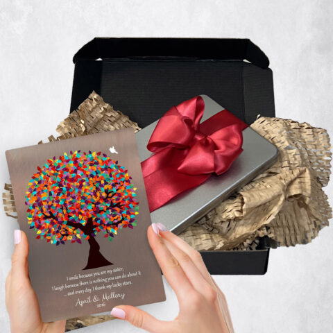 family appreciation Gift Delivery for sister Spring Tree Bronze  Plaque TOY-1395