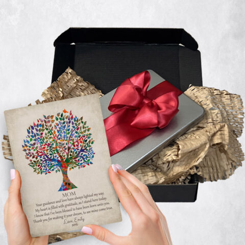 Mother’s Day Gift Delivery for mom Watercolor Tree  Plaque TOY-1396