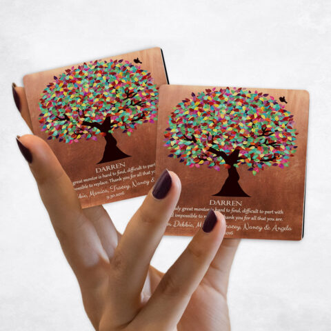 Leadership Appreciation Late Spring Tree on Copper Magnet Set MAG-1408