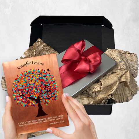 Leadership Appreciation Gift Delivery for mentor Spring Tree Copper  Plaque TOY-1429