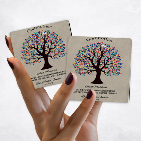 Faith Milestones Colorful Decorative Tree on Stone Magnet Set MAG-1460