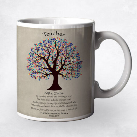 Colorful Decorative Tree teacher appreciation Coffee Mug M-1462