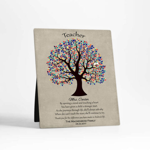 Decorative Tree teacher appreciation  Desktop Plaque Gift for teacher D-1462