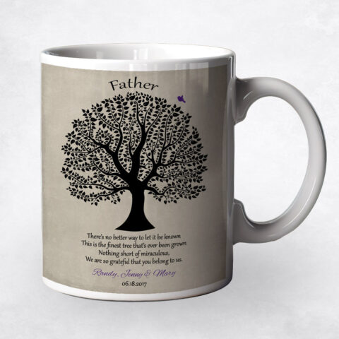 Black Decorative Tree Father’s Day Coffee Mug M-1463