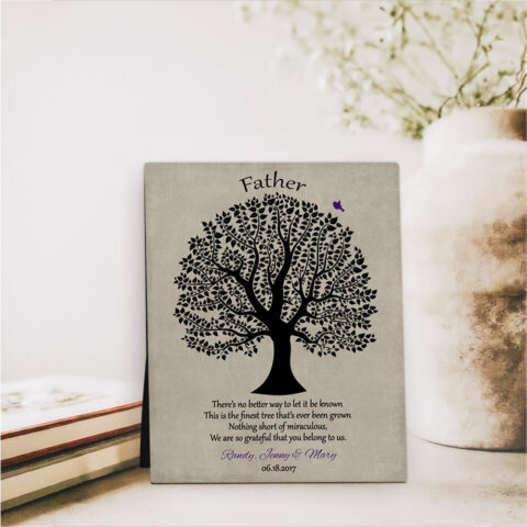 Decorative Tree Father’s Day  Desktop Plaque Gift for dad D-1463