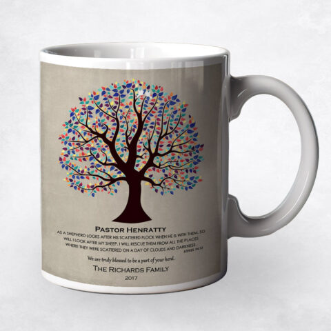 Colorful Decorative Tree clergy appreciation Coffee Mug M-1464