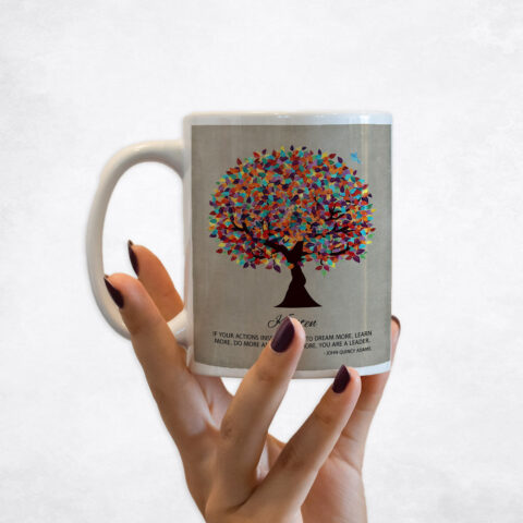 Colorful Spring Tree Leadership Appreciation Coffee Mug M-1472