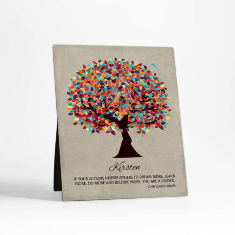 Spring Tree Leadership Appreciation  Desktop Plaque Gift for mentor D-1472