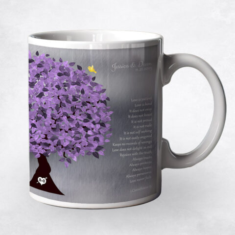 Purple Tree Tin 10th anniversary Coffee Mug M-1474