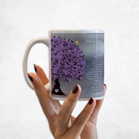 Purple Tree Tin 10th anniversary Coffee Mug M-1474