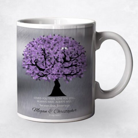 Purple Tree Tin 10th anniversary Coffee Mug M-1480