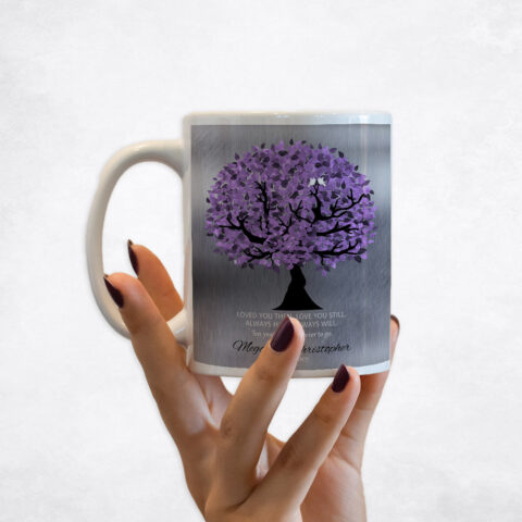 Purple Tree Tin 10th anniversary Coffee Mug M-1480