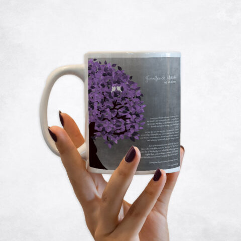 Purple Tree Tin 10th anniversary Coffee Mug M-1483