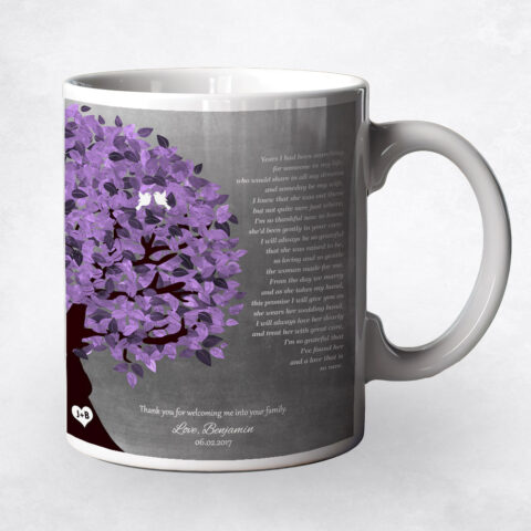 Purple Tree wedding Coffee Mug M-1486