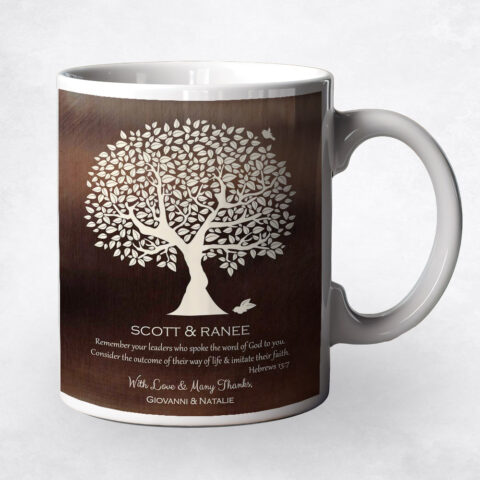 White Olive Tree Bronze Leadership Appreciation Coffee Mug M-1495